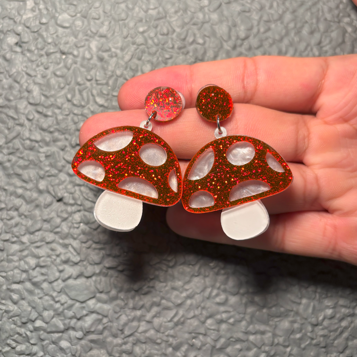 WhimsyShroom Acrylic Drop Earrings
