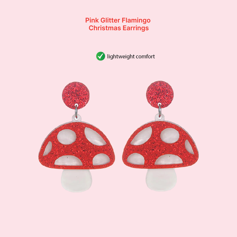 WhimsyShroom Acrylic Drop Earrings