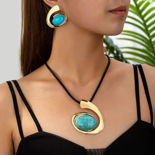 Azure Stone Harmony Necklace